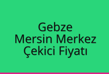 Gebze Çekici Fiyatı – Mersin Merkez Oto Kurtarıcı Ücreti