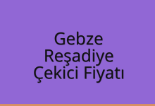 Gebze Çekici Fiyatı – Reşadiye Oto Kurtarıcı Ücreti