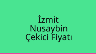 İzmit Çekici Fiyatı – Nusaybin Oto Kurtarıcı Ücreti