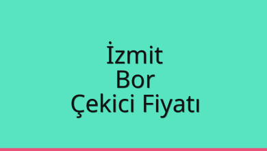 İzmit Çekici Fiyatı – Bor Oto Kurtarıcı Ücreti