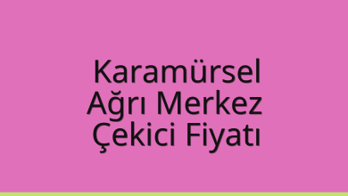 Karamürsel Çekici Fiyatı – Ağrı Merkez Oto Kurtarıcı Ücreti