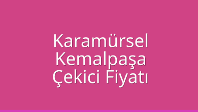 Karamürsel Çekici Fiyatı – Kemalpaşa Oto Kurtarıcı Ücreti