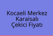 Kocaeli Merkez Çekici Fiyatı – Karaisalı Oto Kurtarıcı Ücreti