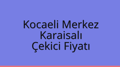 Kocaeli Merkez Çekici Fiyatı – Karaisalı Oto Kurtarıcı Ücreti