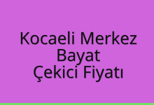 Kocaeli Merkez Çekici Fiyatı – Bayat Oto Kurtarıcı Ücreti