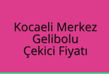 Kocaeli Merkez Çekici Fiyatı – Gelibolu Oto Kurtarıcı Ücreti