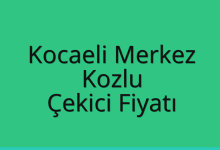 Kocaeli Merkez Çekici Fiyatı – Kozlu Oto Kurtarıcı Ücreti