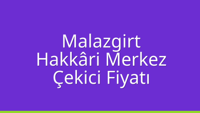 Malazgirt Çekici Fiyatı – Hakkâri Merkez Oto Kurtarıcı Ücreti