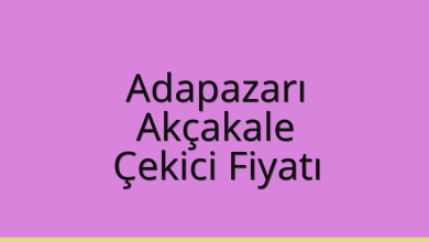Adapazarı Çekici Fiyatı – Akçakale Oto Kurtarıcı Ücreti