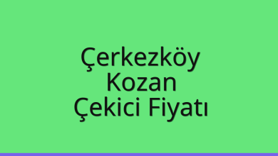 Çerkezköy Çekici Fiyatı – Kozan Oto Kurtarıcı Ücreti