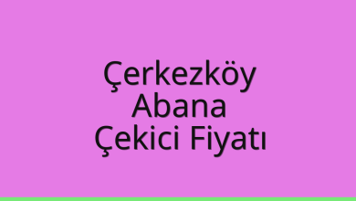 Çerkezköy Çekici Fiyatı – Abana Oto Kurtarıcı Ücreti