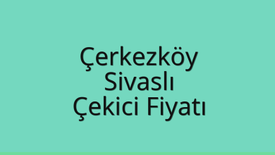 Çerkezköy Çekici Fiyatı – Sivaslı Oto Kurtarıcı Ücreti