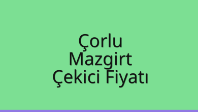 Çorlu Çekici Fiyatı – Mazgirt Oto Kurtarıcı Ücreti