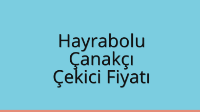 Hayrabolu Çekici Fiyatı – Çanakçı Oto Kurtarıcı Ücreti