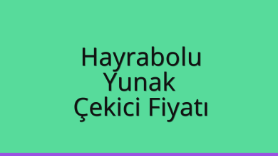 Hayrabolu Çekici Fiyatı – Yunak Oto Kurtarıcı Ücreti