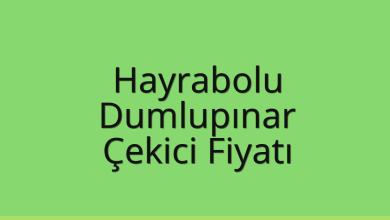 Hayrabolu Çekici Fiyatı – Dumlupınar Oto Kurtarıcı Ücreti