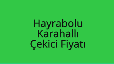 Hayrabolu Çekici Fiyatı – Karahallı Oto Kurtarıcı Ücreti
