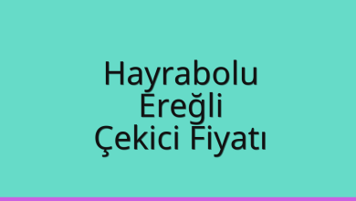 Hayrabolu Çekici Fiyatı – Ereğli Oto Kurtarıcı Ücreti