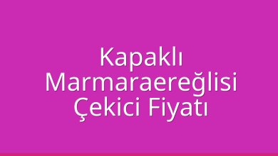 Kapaklı Çekici Fiyatı – Marmaraereğlisi Oto Kurtarıcı Ücreti