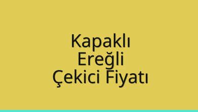 Kapaklı Çekici Fiyatı – Ereğli Oto Kurtarıcı Ücreti
