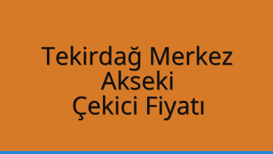 Tekirdağ Merkez Çekici Fiyatı – Akseki Oto Kurtarıcı Ücreti