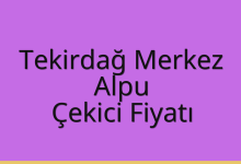 Tekirdağ Merkez Çekici Fiyatı – Alpu Oto Kurtarıcı Ücreti
