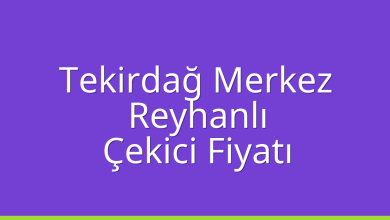 Tekirdağ Merkez Çekici Fiyatı – Reyhanlı Oto Kurtarıcı Ücreti