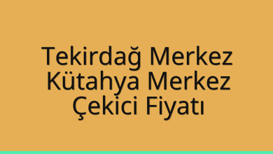 Tekirdağ Merkez Çekici Fiyatı – Kütahya Merkez Oto Kurtarıcı Ücreti