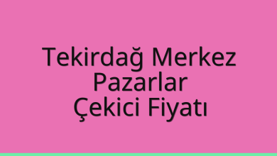 Tekirdağ Merkez Çekici Fiyatı – Pazarlar Oto Kurtarıcı Ücreti