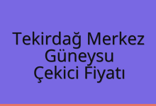 Tekirdağ Merkez Çekici Fiyatı – Güneysu Oto Kurtarıcı Ücreti