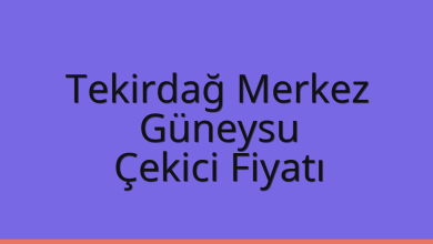 Tekirdağ Merkez Çekici Fiyatı – Güneysu Oto Kurtarıcı Ücreti