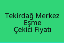 Tekirdağ Merkez Çekici Fiyatı – Eşme Oto Kurtarıcı Ücreti