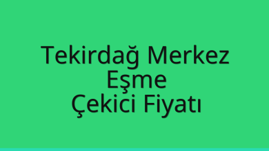 Tekirdağ Merkez Çekici Fiyatı – Eşme Oto Kurtarıcı Ücreti