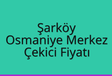 Şarköy Çekici Fiyatı – Osmaniye Merkez Oto Kurtarıcı Ücreti