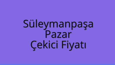 Süleymanpaşa Çekici Fiyatı – Pazar Oto Kurtarıcı Ücreti