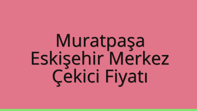 Muratpaşa Çekici Fiyatı – Eskişehir Merkez Oto Kurtarıcı Ücreti