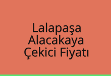 Lalapaşa Çekici Fiyatı – Alacakaya Oto Kurtarıcı Ücreti