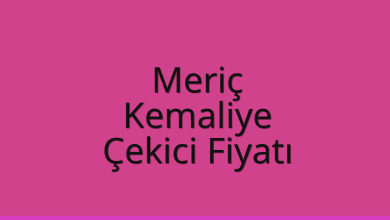 Meriç Çekici Fiyatı – Kemaliye Oto Kurtarıcı Ücreti