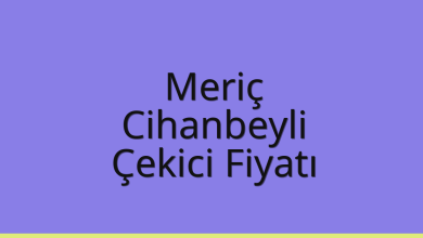 Meriç Çekici Fiyatı – Cihanbeyli Oto Kurtarıcı Ücreti