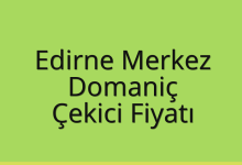 Edirne Merkez Çekici Fiyatı – Domaniç Oto Kurtarıcı Ücreti