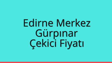 Edirne Merkez Çekici Fiyatı – Gürpınar Oto Kurtarıcı Ücreti