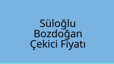 Süloğlu Çekici Fiyatı – Bozdoğan Oto Kurtarıcı Ücreti