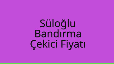 Süloğlu Çekici Fiyatı – Bandırma Oto Kurtarıcı Ücreti