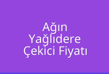 Ağın Çekici Fiyatı – Yağlıdere Oto Kurtarıcı Ücreti