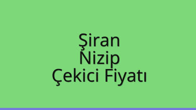 Şiran Çekici Fiyatı – Nizip Oto Kurtarıcı Ücreti
