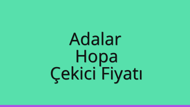 Adalar Çekici Fiyatı – Hopa Oto Kurtarıcı Ücreti