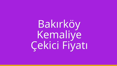Bakırköy Çekici Fiyatı – Kemaliye Oto Kurtarıcı Ücreti