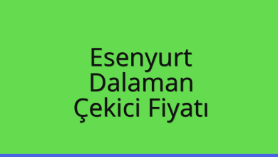 Esenyurt Çekici Fiyatı – Dalaman Oto Kurtarıcı Ücreti