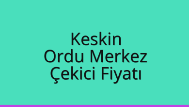 Keskin Çekici Fiyatı – Ordu Merkez Oto Kurtarıcı Ücreti