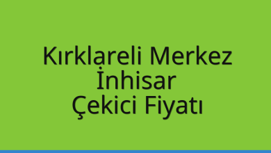 Kırklareli Merkez Çekici Fiyatı – İnhisar Oto Kurtarıcı Ücreti